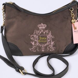 Juicy Couture Black and Brown Crossbody Bag